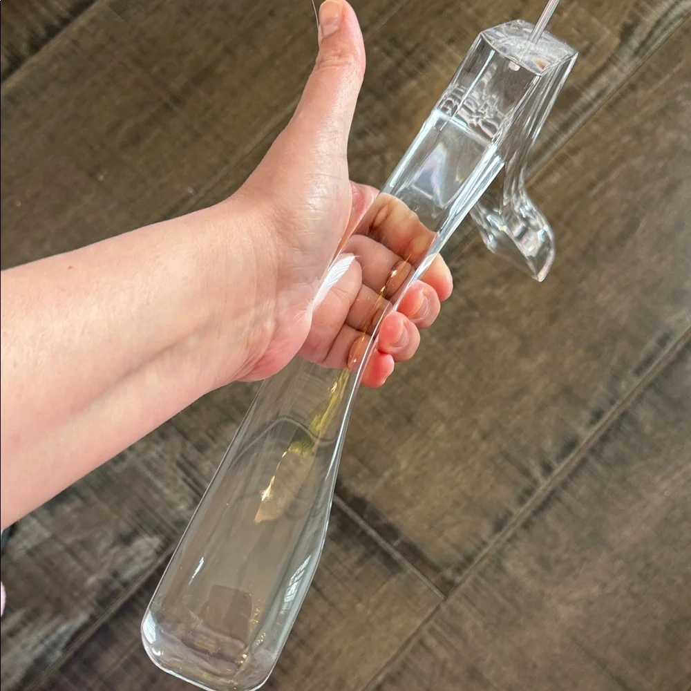 The container store Super acrylic coat hanger Clear Acrylic Hanger